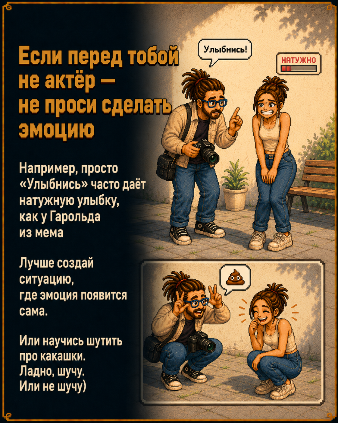 Как правильно работать с позированием. Онлайн-обучение фотографии с Игорем Мальцевым