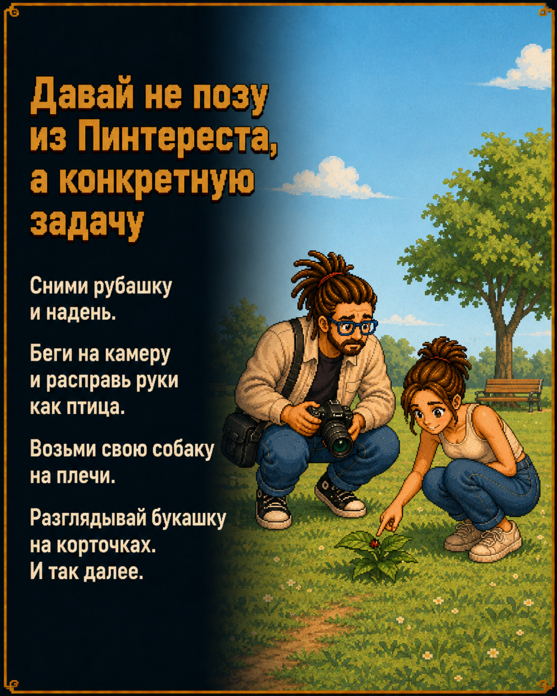 Как правильно работать с позированием. Онлайн-обучение фотографии с Игорем Мальцевым