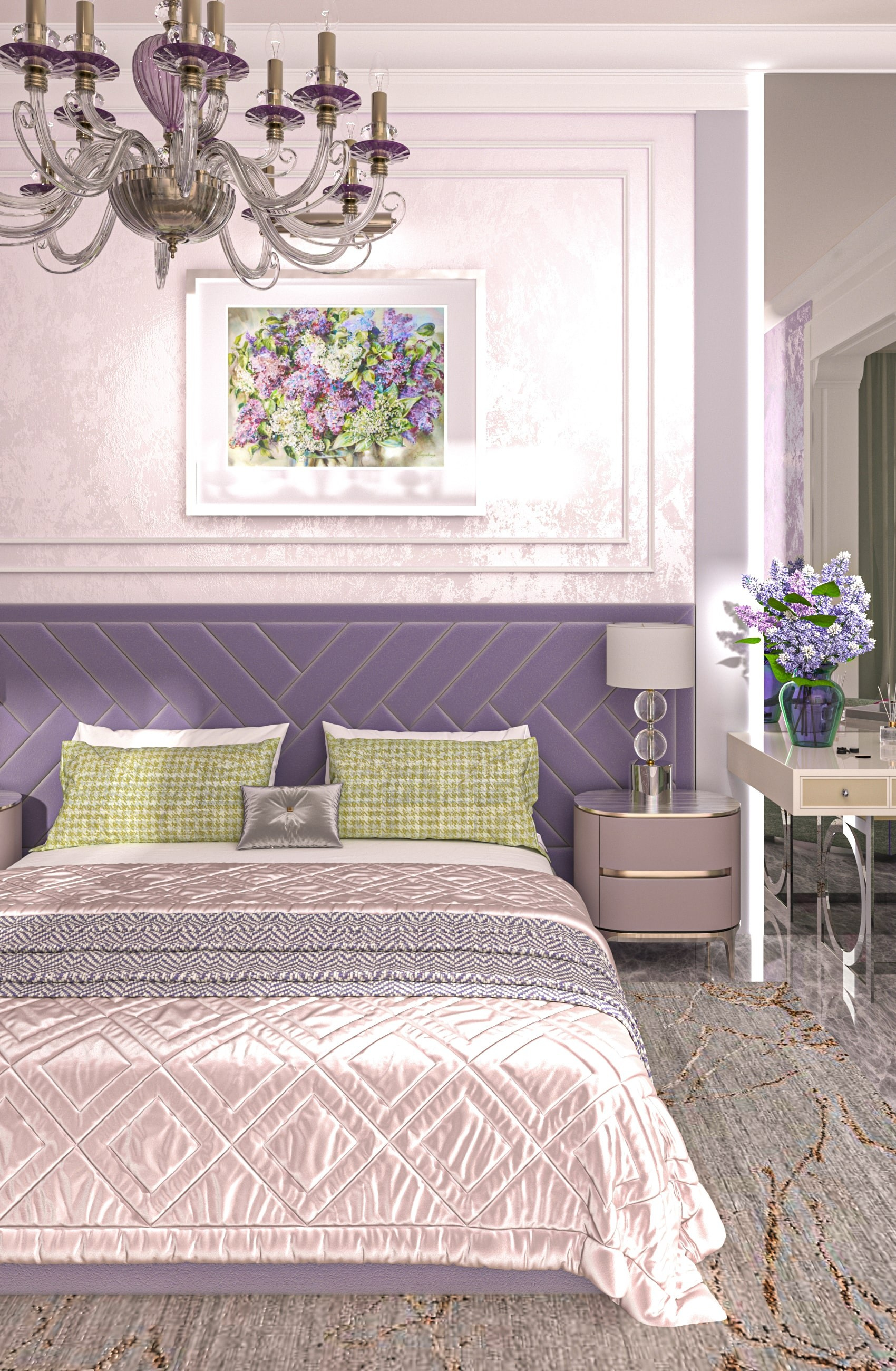 Классический современный нежный иньерьер квартиры 152 кв. м. ЖК Красная Площадь. Интерьерный дизайнер в Сочи Поплавская Татьяна. Проектирование интерьеров и организация процесса ремонта