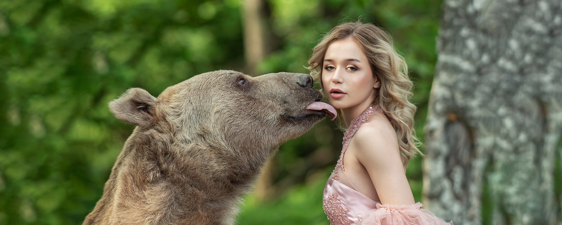 Фотосессия с медведем. Сказочный фотограф Юлиана Бевз