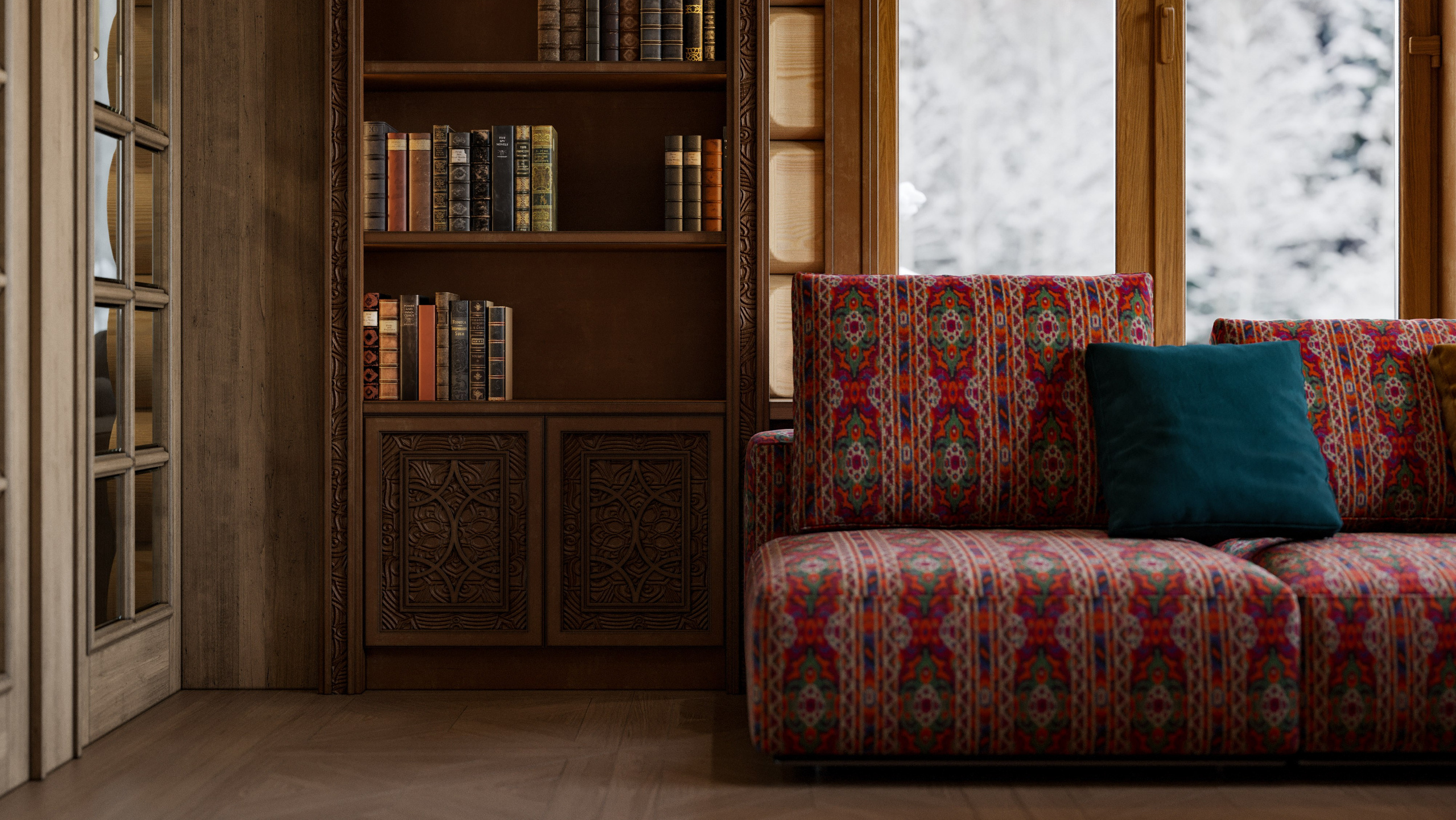 Сруб с Современным Наполнением: 3D Визуализации Интерьера Загородного Дома. Визуализатор интерьера в Москве | Брагин Кирилл