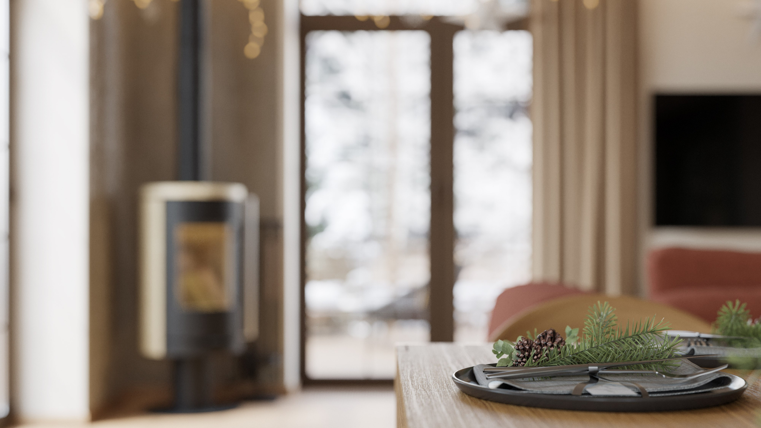 Загородный Дом в Современном Стиле: 3D Визуализации Интерьера с Атмосферой Уюта. Визуализатор интерьера в Москве | Брагин Кирилл