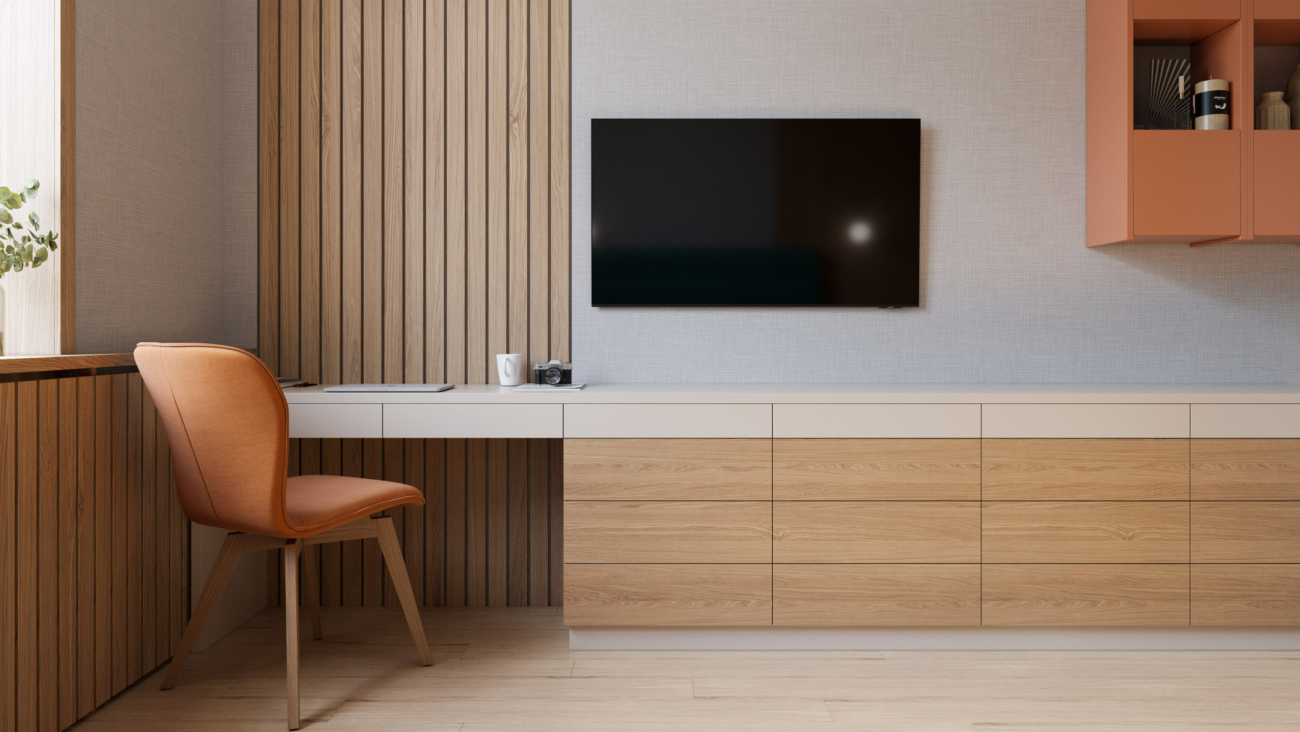 Свет и Цвет: 3D Визуализации Яркой Квартиры в Минималистичном Стиле. Визуализатор интерьера в Москве | Брагин Кирилл