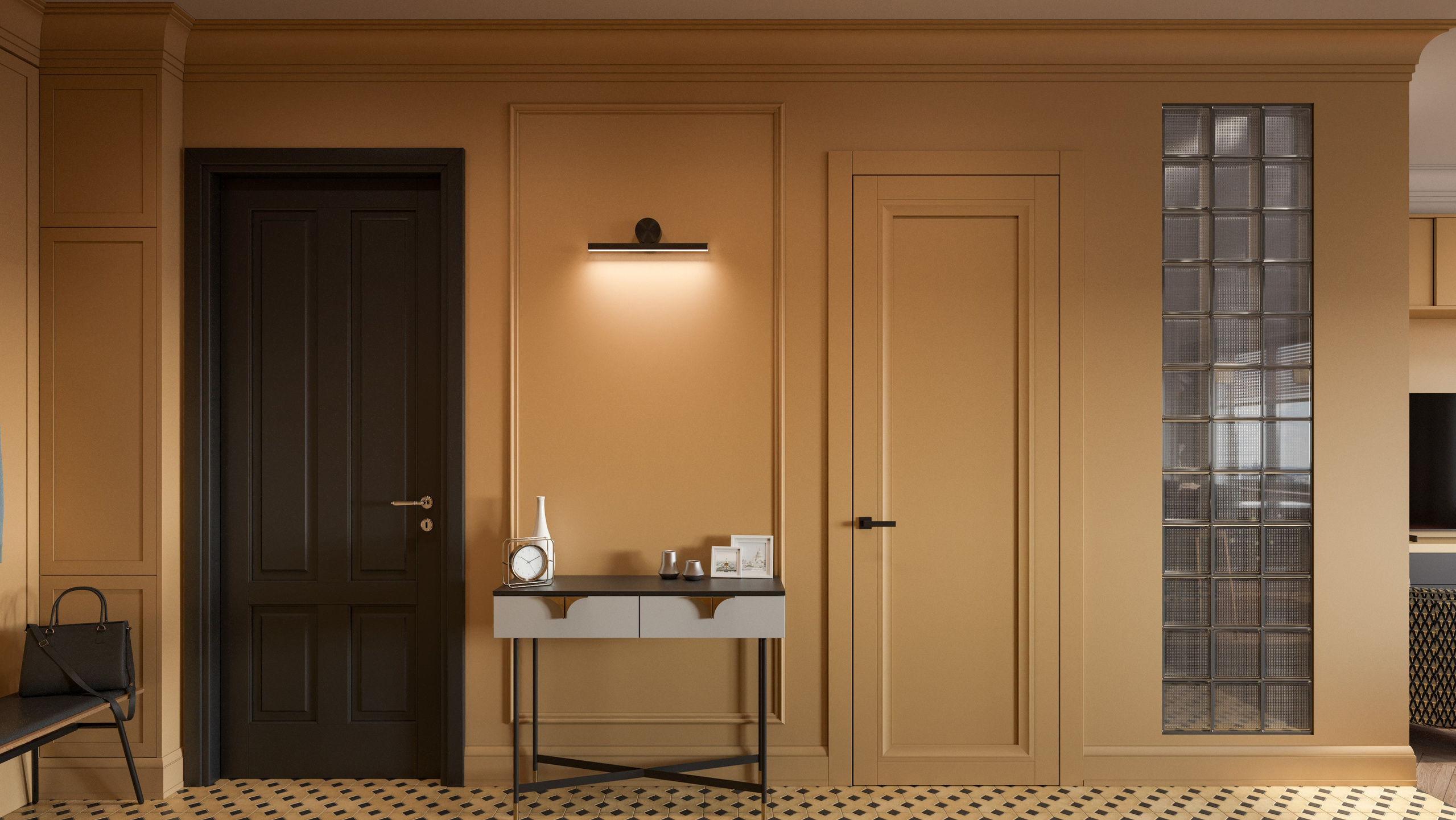 3D Визуализация Квартиры с Яркими Цветами | Смелая Колористика в Интерьере. Визуализатор интерьера в Москве | Брагин Кирилл