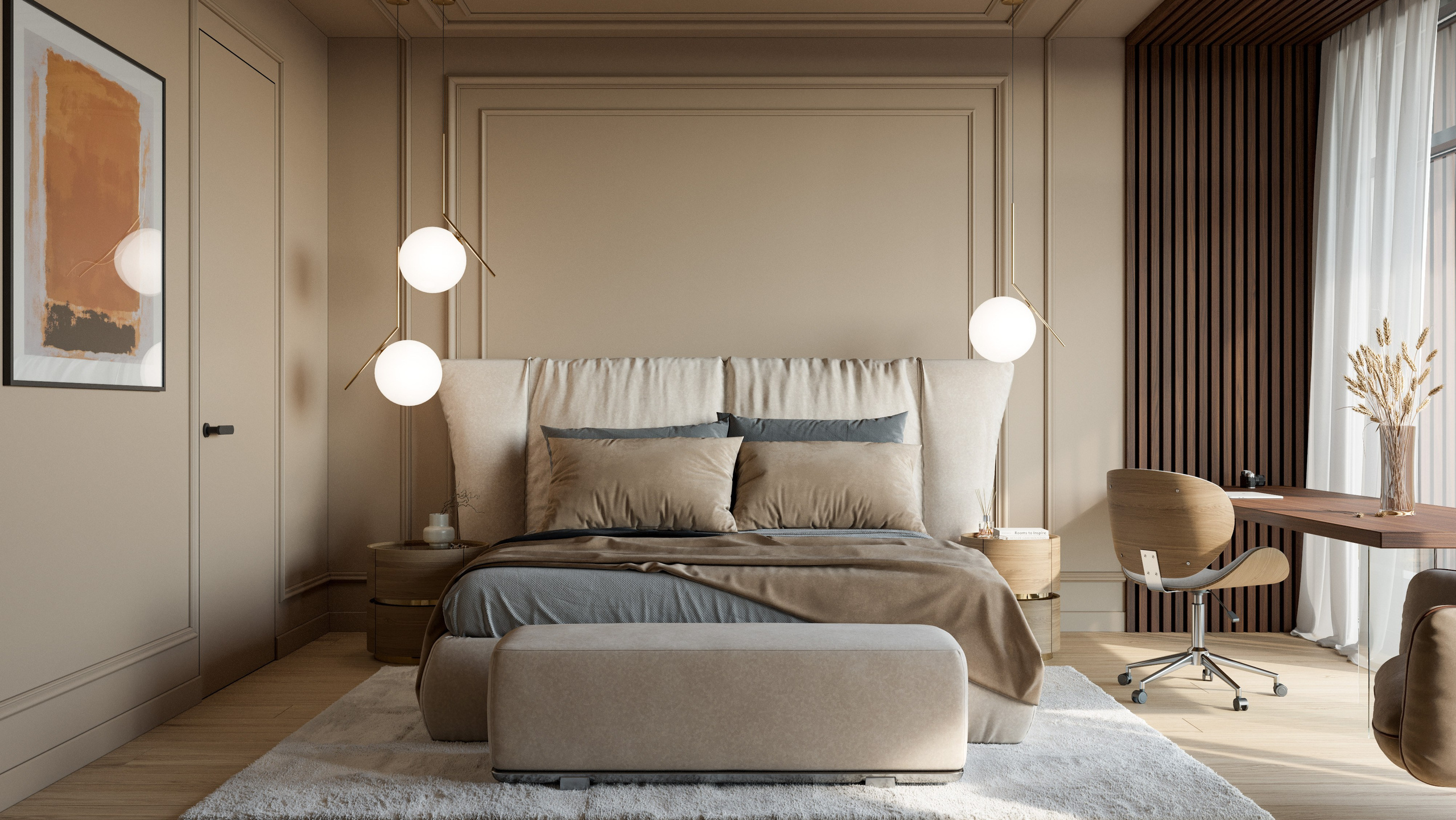 Современное Кантри в Интерьере: 3D Визуализации Квартиры с Деревянной Отделкой. Визуализатор интерьера в Москве | Брагин Кирилл