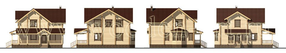 «Рыбушкино» 249 кв. м. Проекты деревянных домов