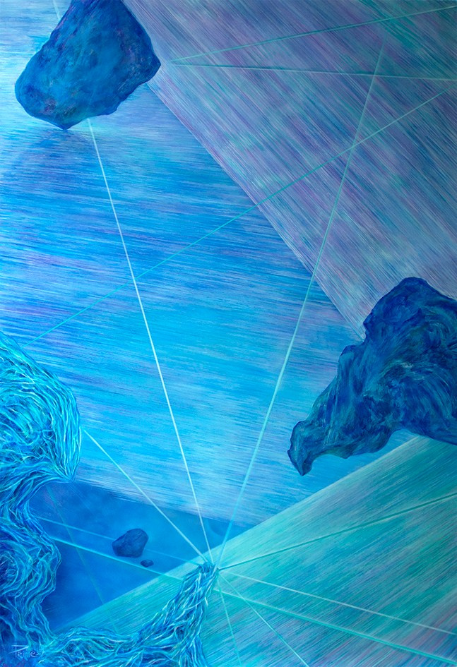 «PANSPERMIA». Artista - Fluctuaciones. Estoy realizando un estudio de la evolución artística del arte, que conduce a la aparición de la perspectiva histór