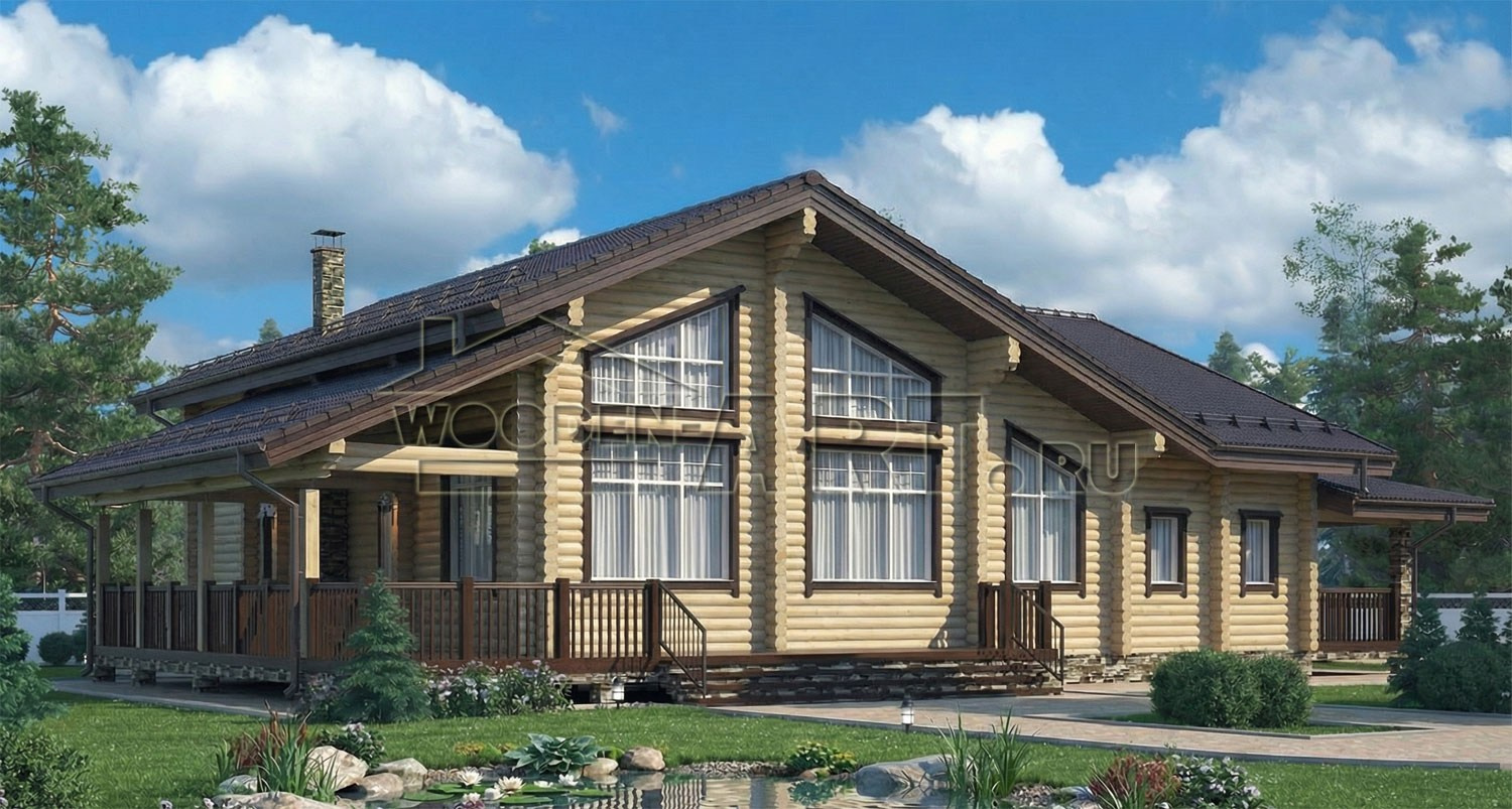 «Дубровский» 535 кв. м. Проекты деревянных домов. Архитектор Ольга Мальцева