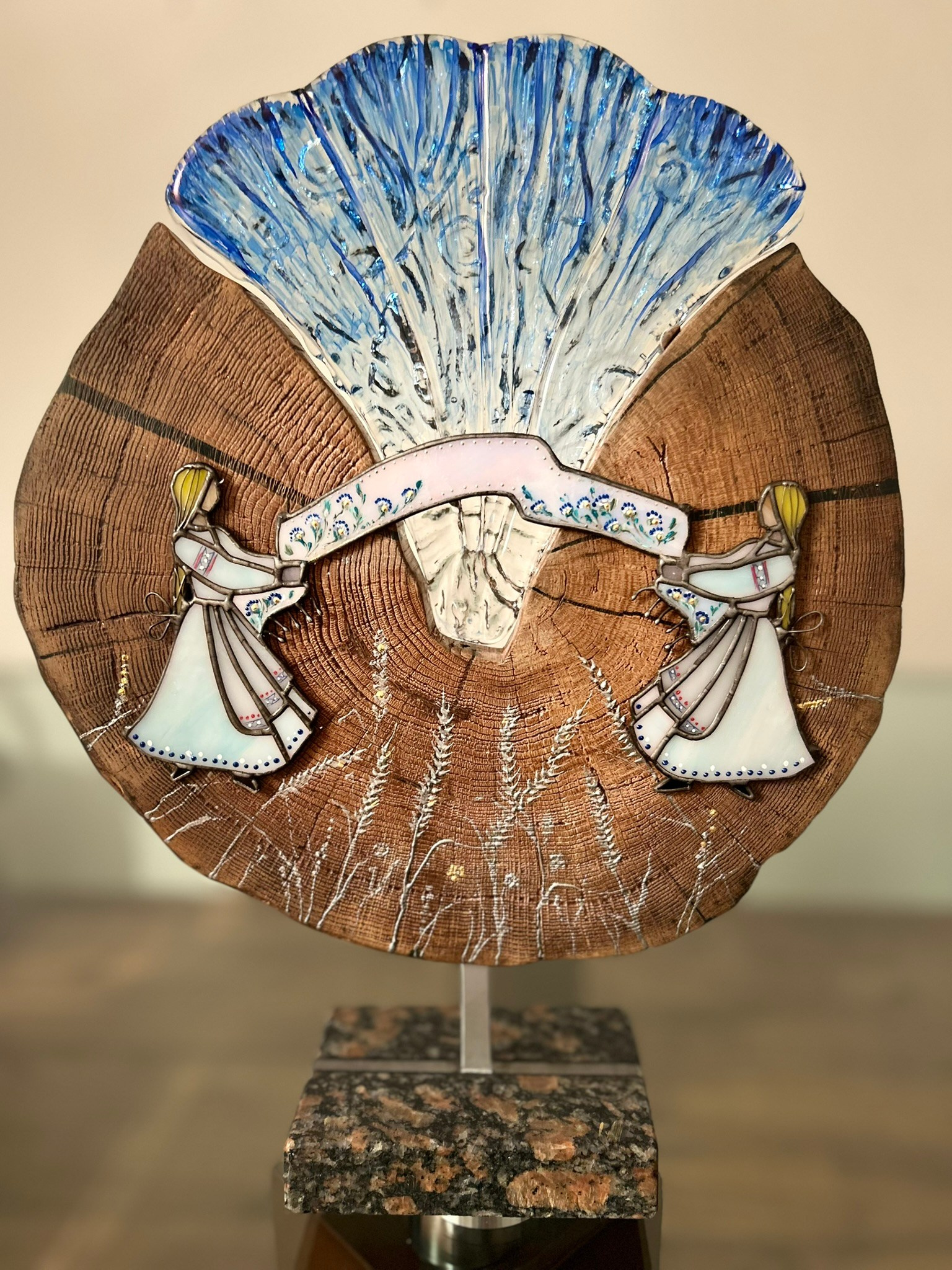 Настольная композиция. В основе праздник сбора урожая "Дожинки". 