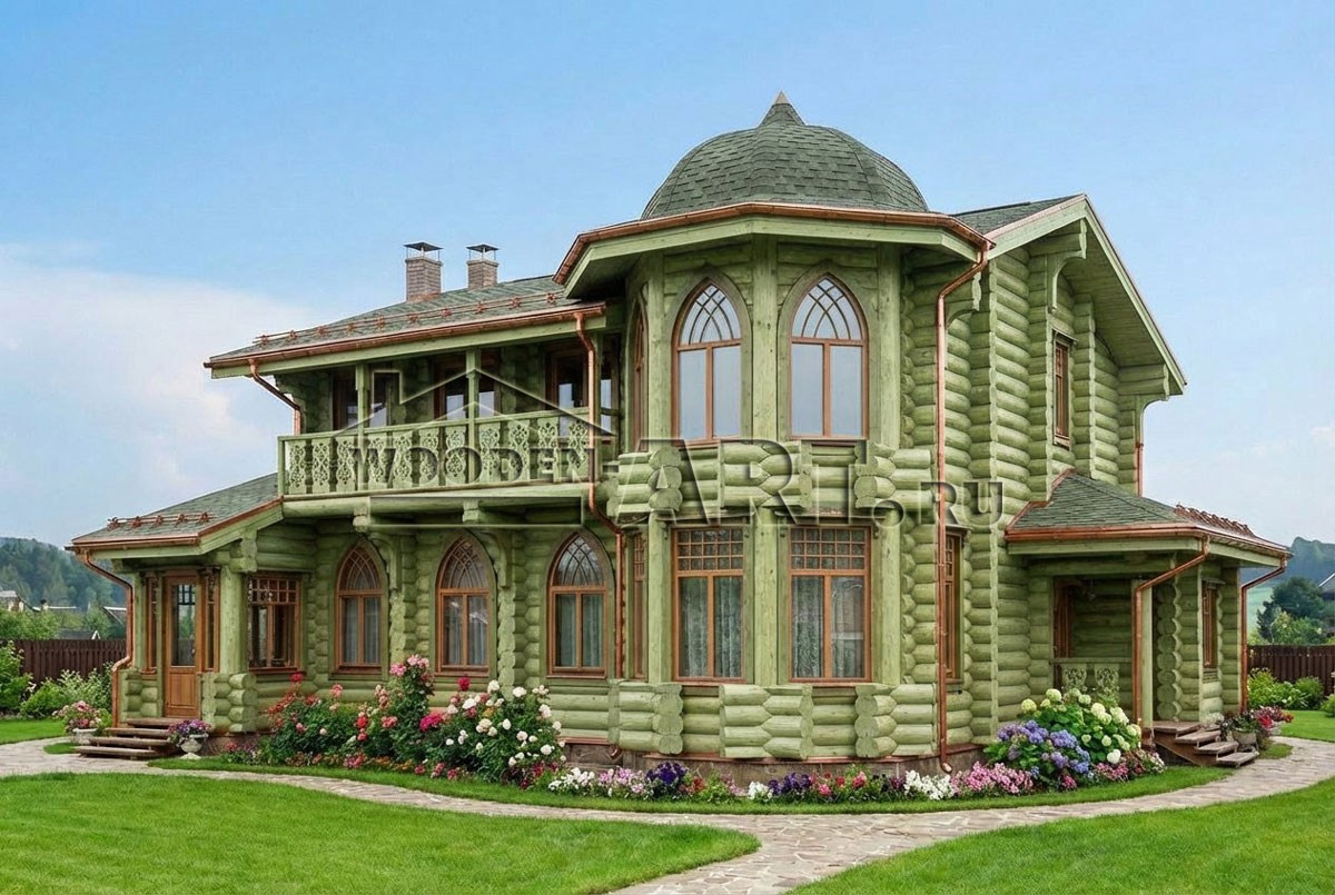 Комарово 256 кв. м. Проекты деревянных домов