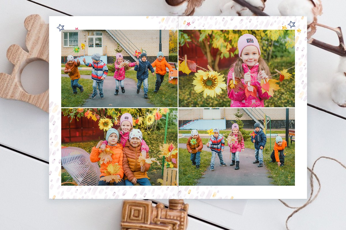 Пример выпускной фотокниги дошкольника