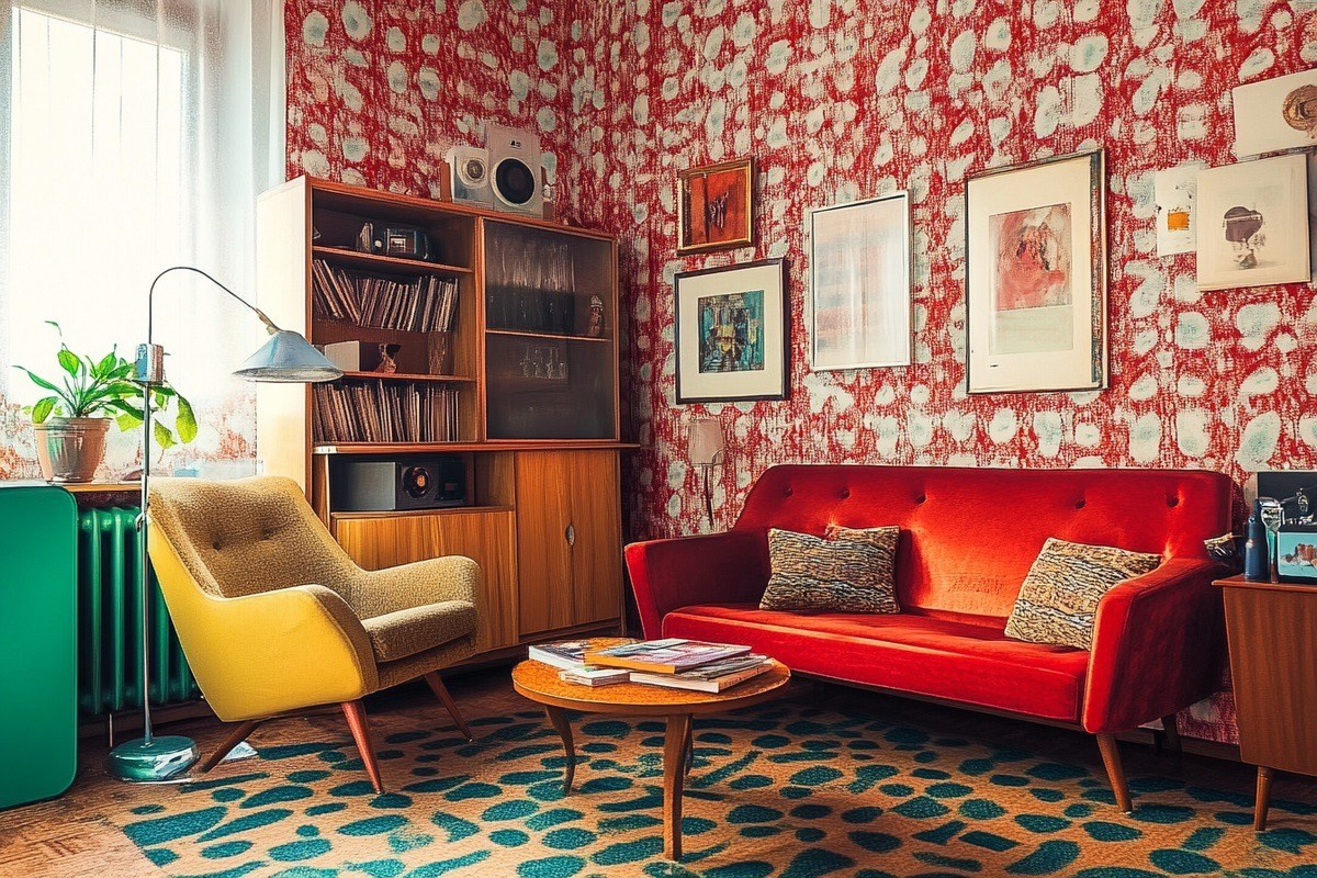 Интерьер в стиле ретро