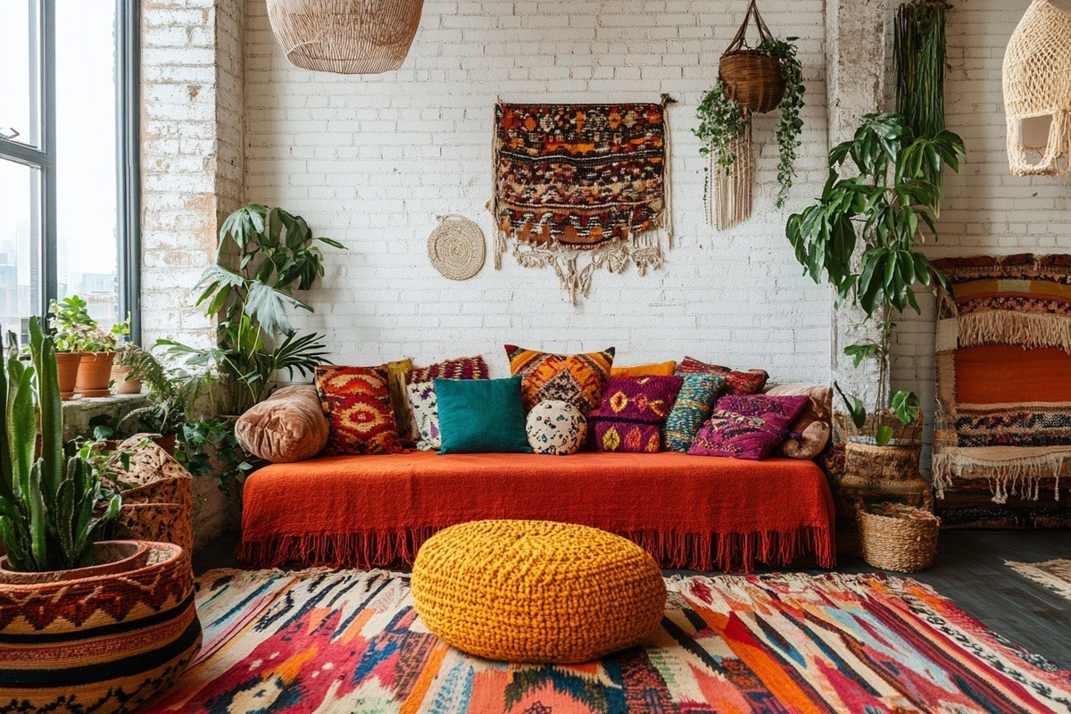 Интерьер в стиле бохо