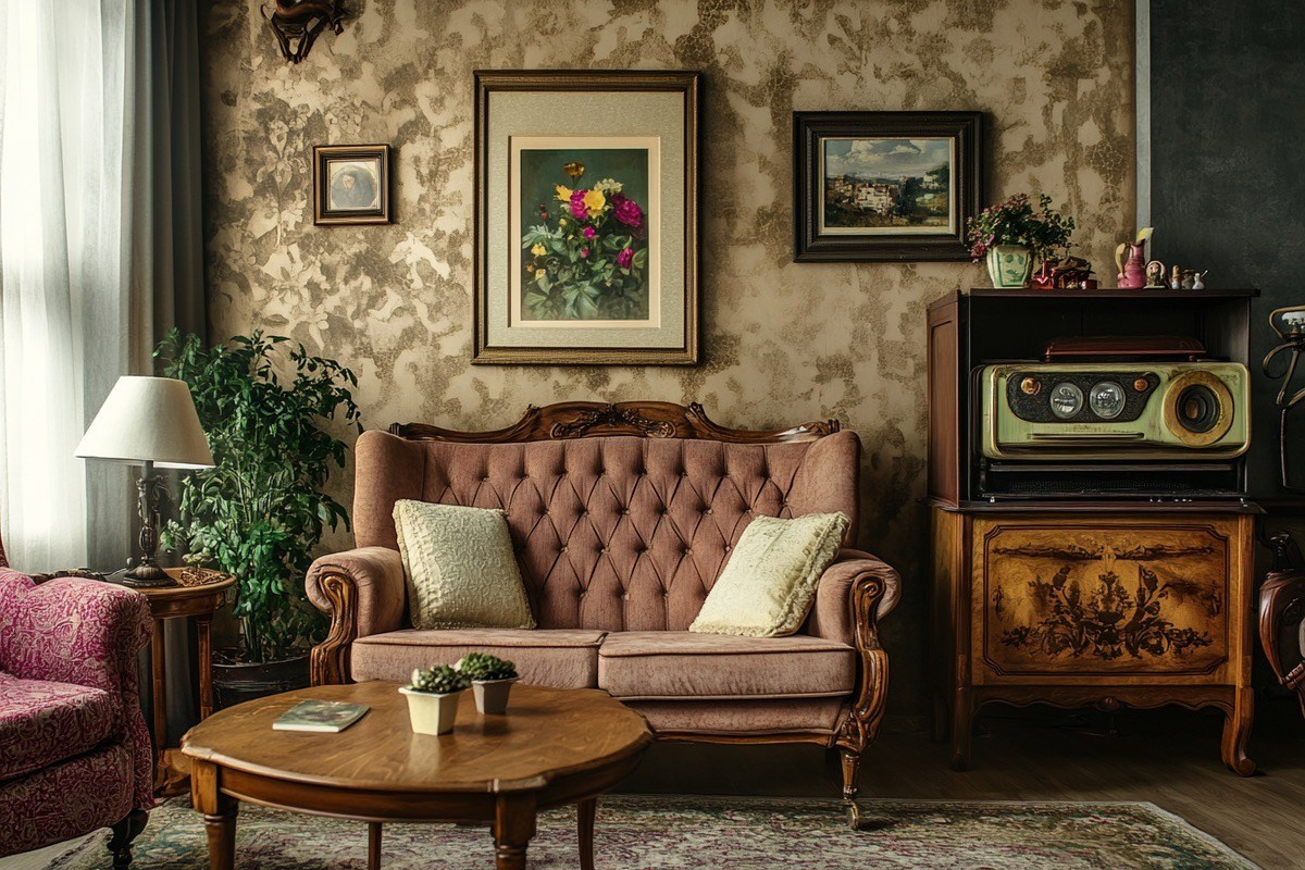 Интерьер в стиле винтаж