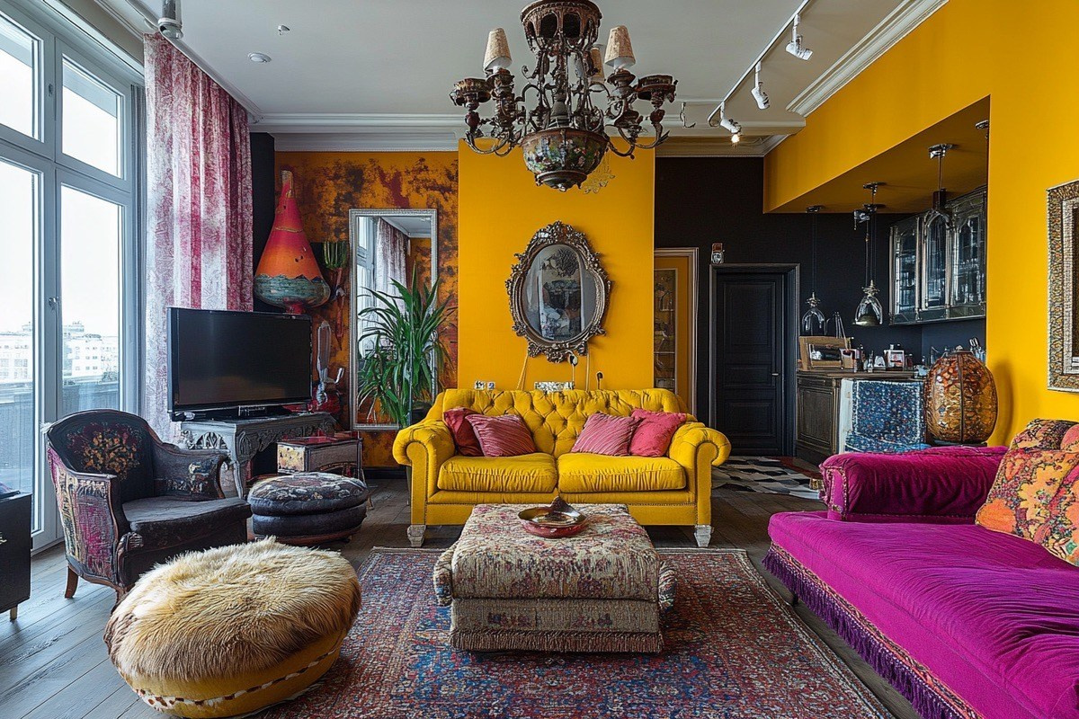 Интерьер в стиле эклектика