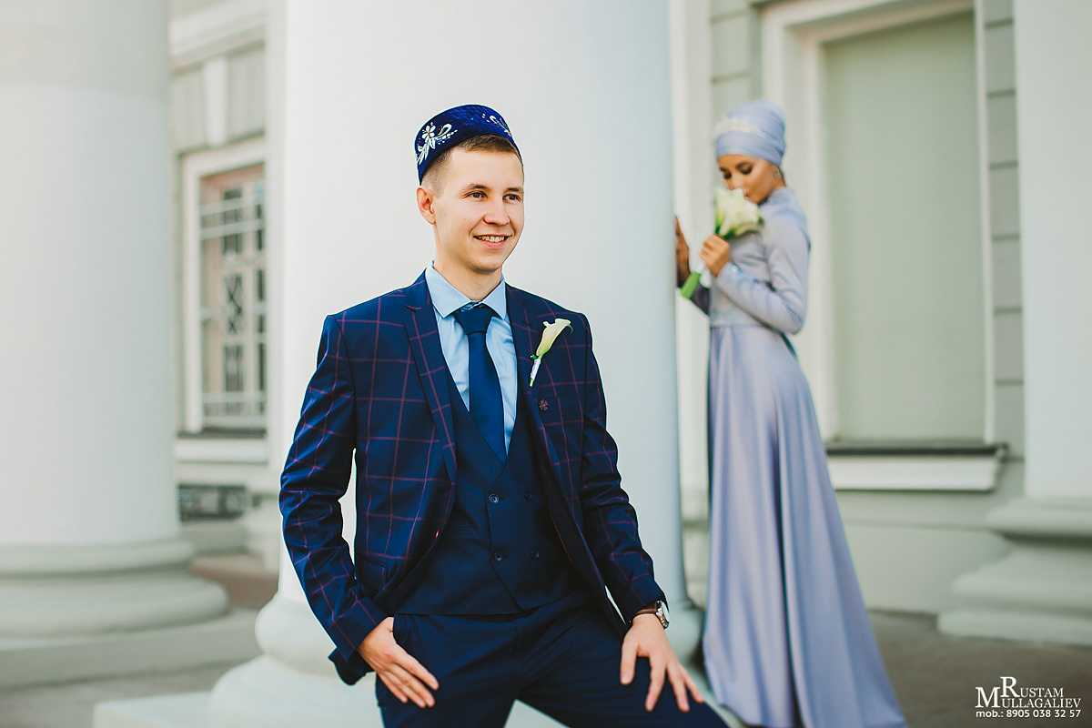 фотограф на никах, платье на никах, прогулка никах в парке, мусульманская свадьба