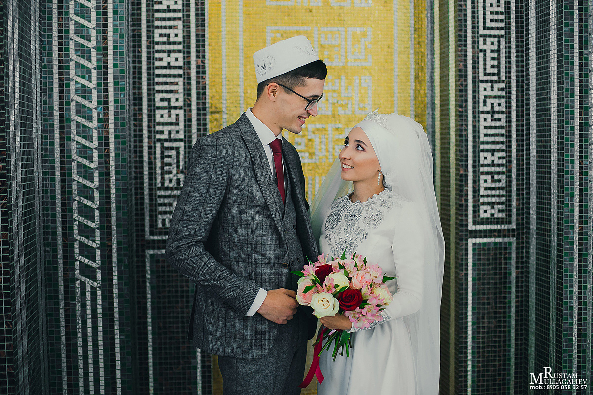 никах в мечети Ярдэм, фотосессия никах, образ невесты