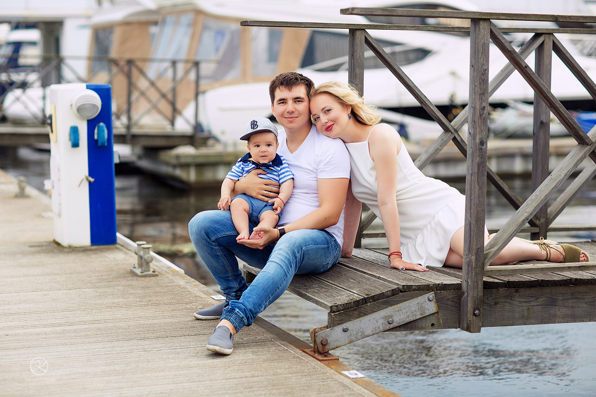 Семейная фотосессия с яхтами