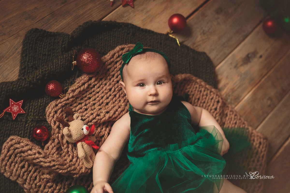 Новогодние открытки. Фотограф новорожденных в Магнитогорске Ксюша Борисова