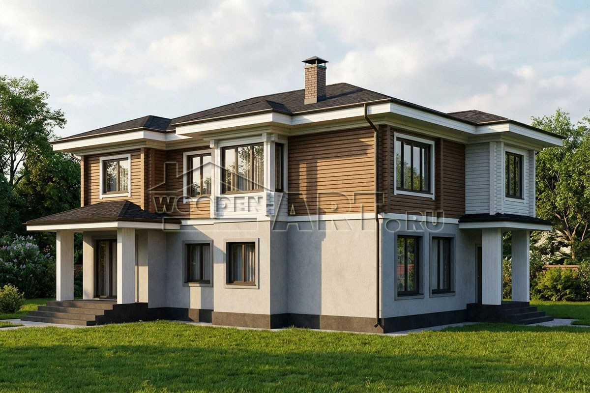 «Булгаково» 319 кв. м. Проекты деревянных домов