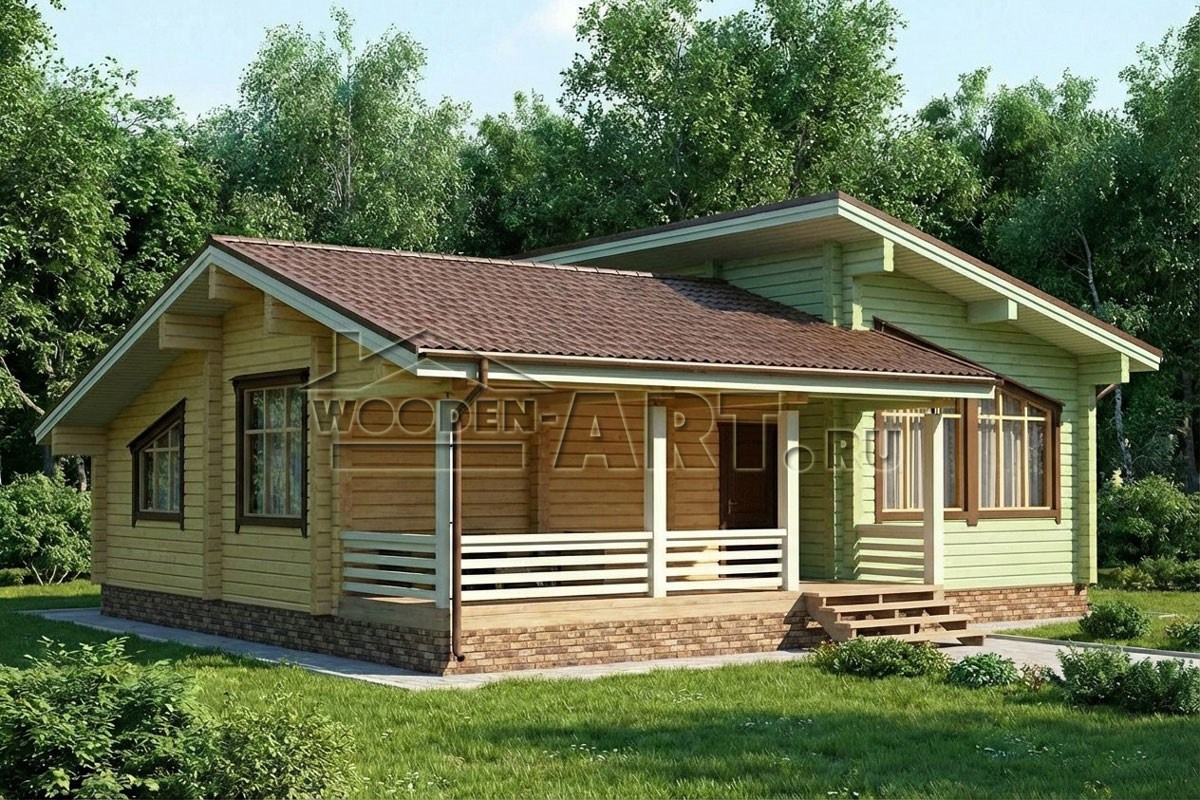 «Рассвет» 145 кв. м. Проекты деревянных домов