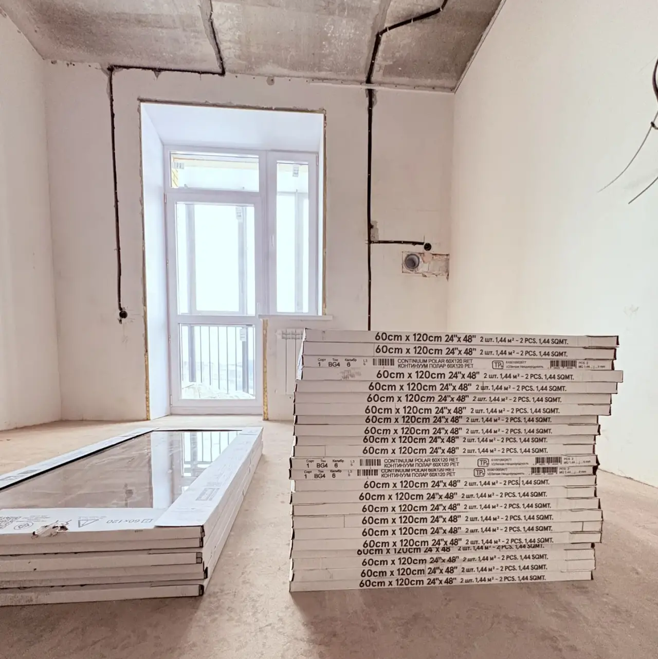 Ремонт квартиры Красноярск. Керамогранит. 