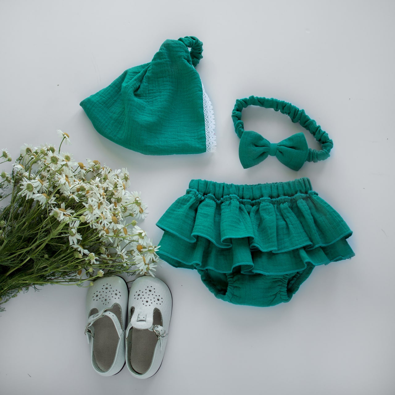 N-011 Блумеры нефрит. Эко-одежда для детей
