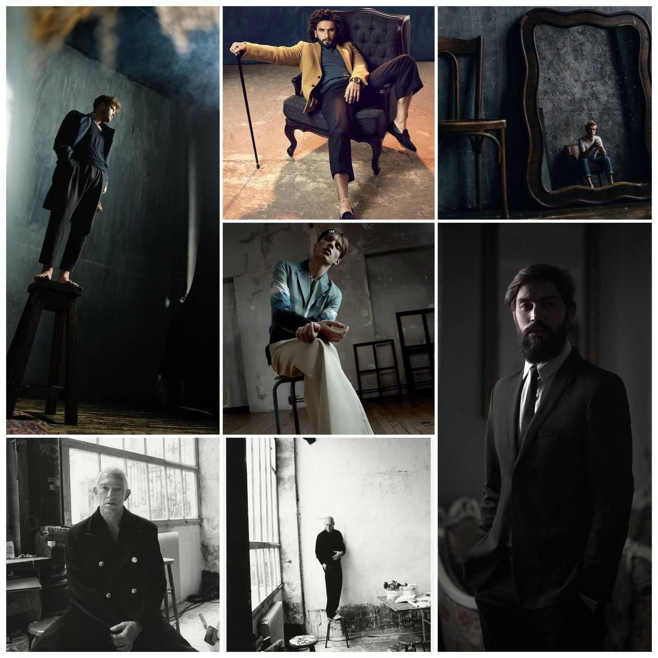 концепция съемки в виде коллажа