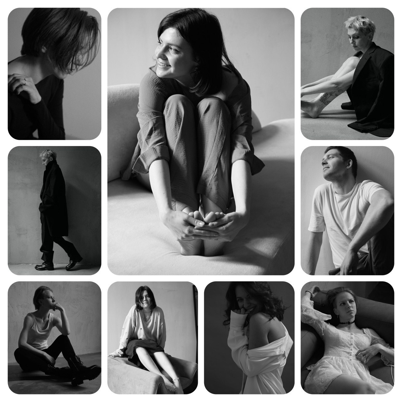 Индивидуальная черно-белая и цветная съемка