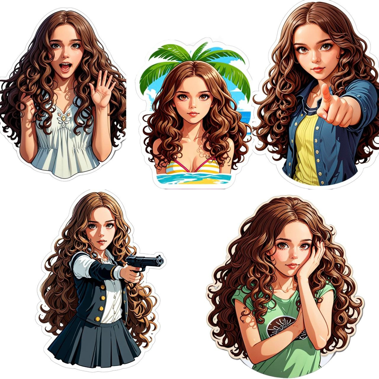 Personalized stickers for social media – Order custom stickers from your photos; choose from packs of 5, 10, or 20.