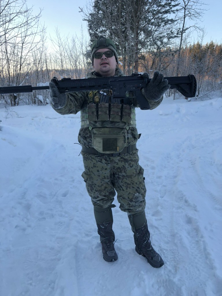 Страйкбольная марксманка 170 м/с на базе HK416. Страйкбольная мастерская Бигич Воркшоп