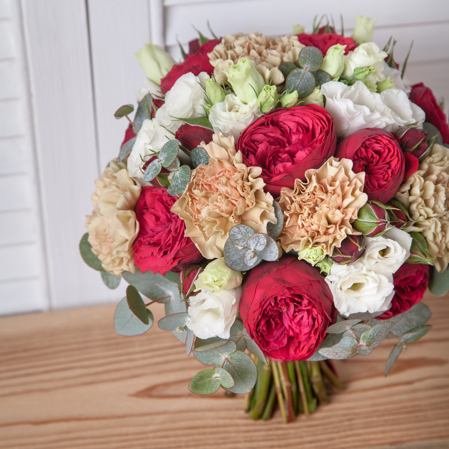 Яркий свадебный букет, Флорист Маргарита Гладкова