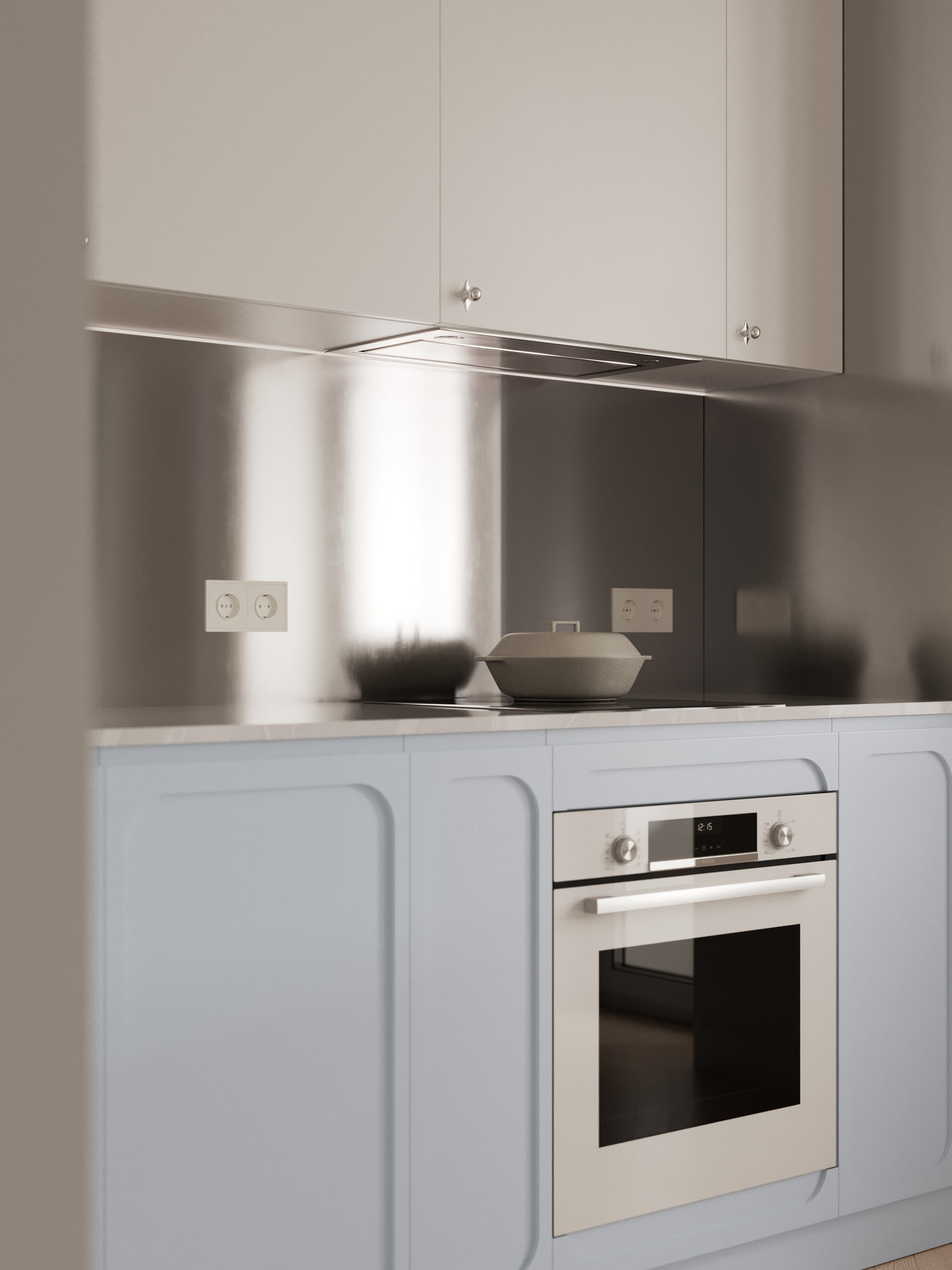 Interior design project of modern apartment (residential complex Vavilov Dom). KSYUSCHENKA — Interior design practice