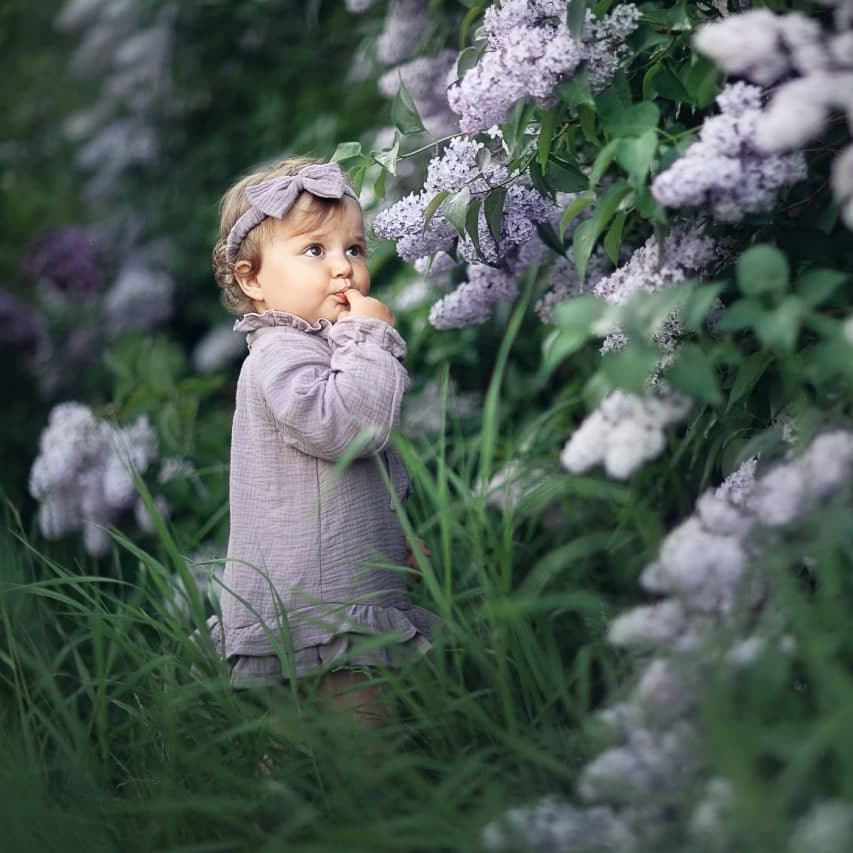 036 Платье с бантиком. Эко-одежда для детей