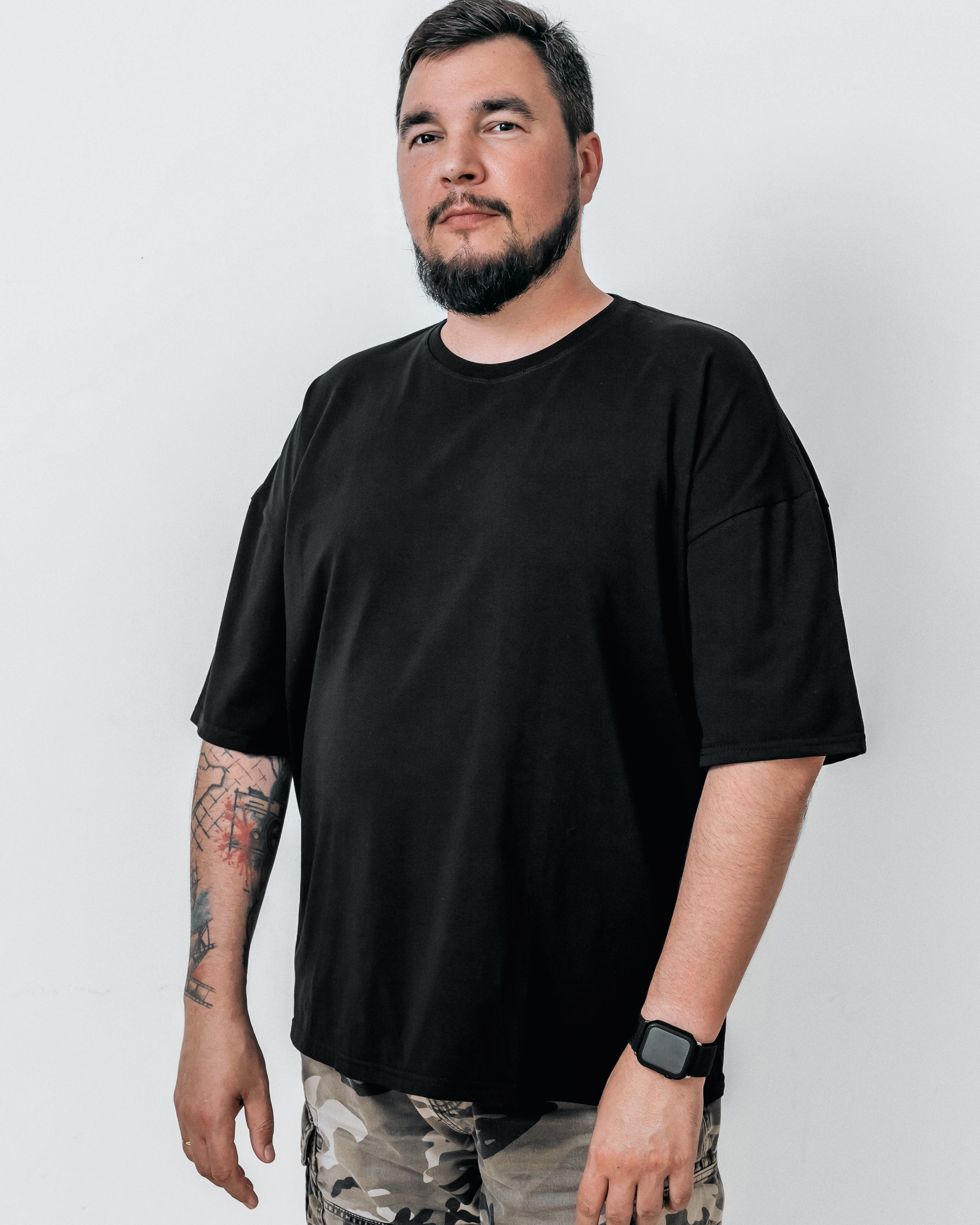 Черные футболки для печати фото, изображений или лого от Студии печати "ЧЁ"