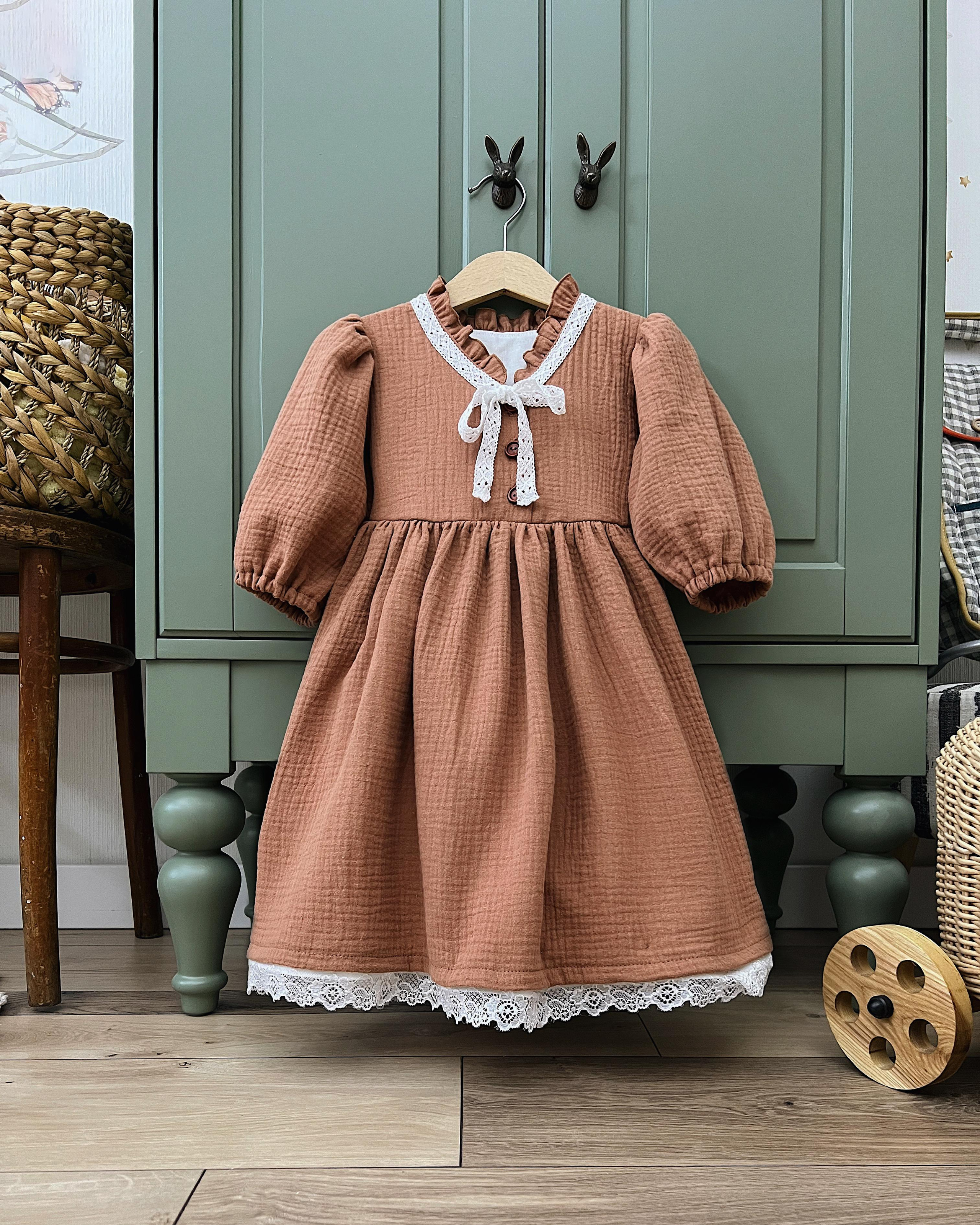 003 Платье Оливия. Эко-одежда для детей