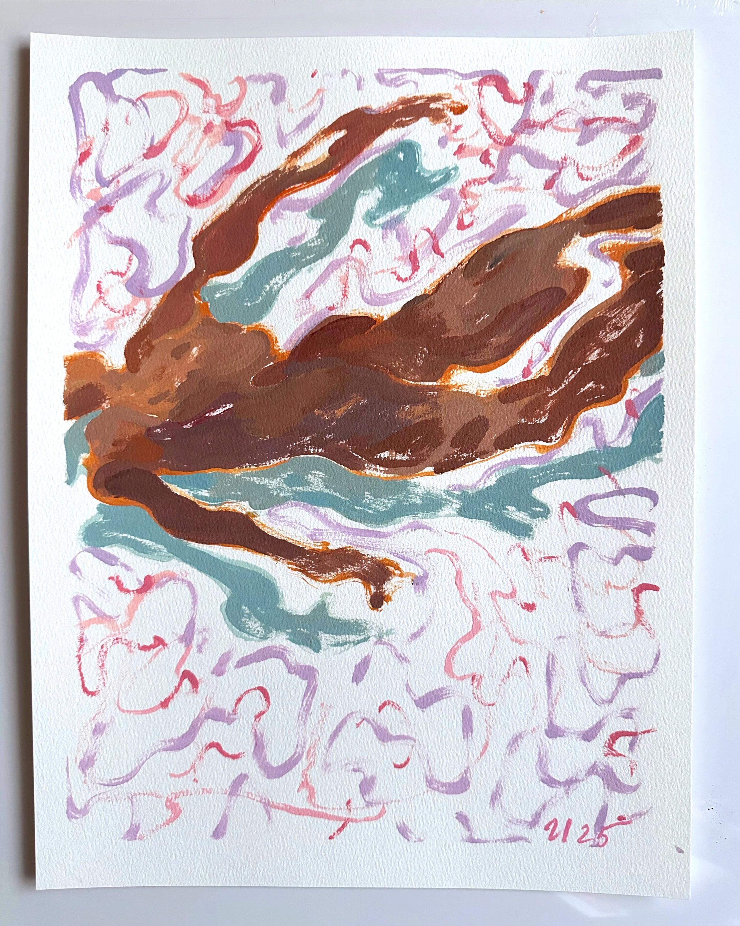 Доступные работы на бумаге (акрил/масло). Визуальный художник Илья Филатов