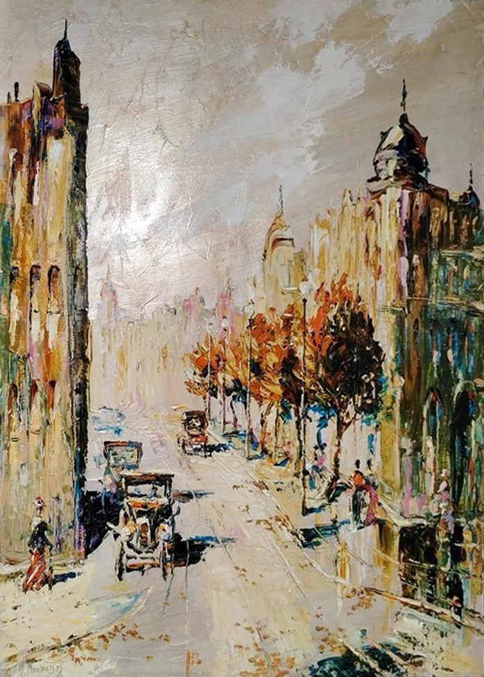 Город, старый Санкт-Петербург, стилизация под 18-19 век