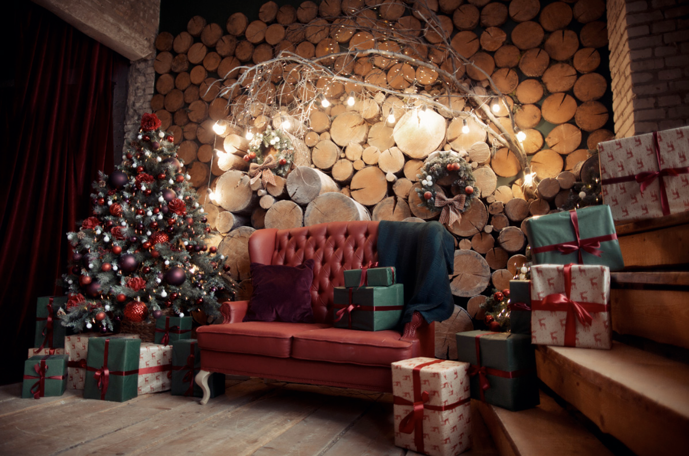 Фотостудии с новогодним декором. Детский и семейный фотограф в Москве Вера Орлова