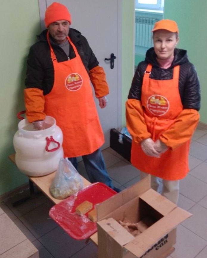 Общежитие временного размещения, Мариуполь, зима 2024. Пища для Жизни