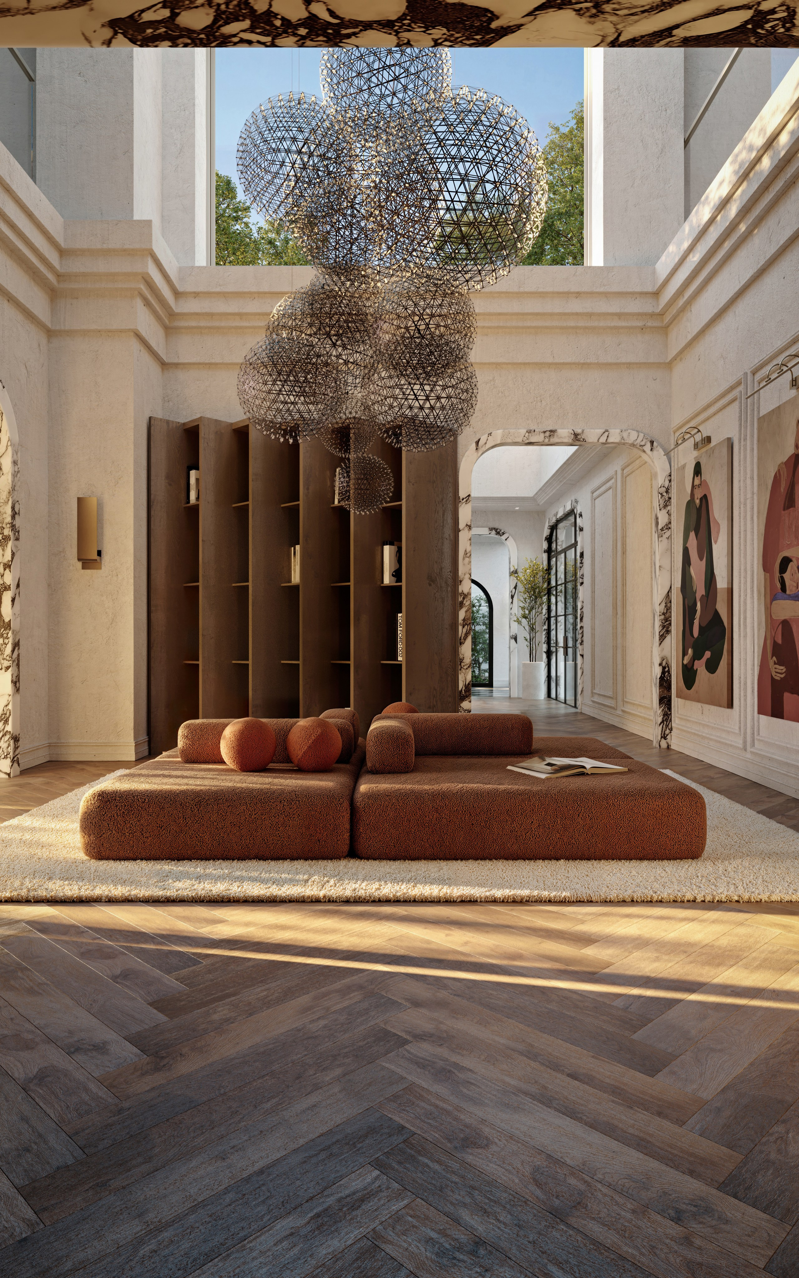 Разбор интерьерного кадра. Рендер на проекте.ру