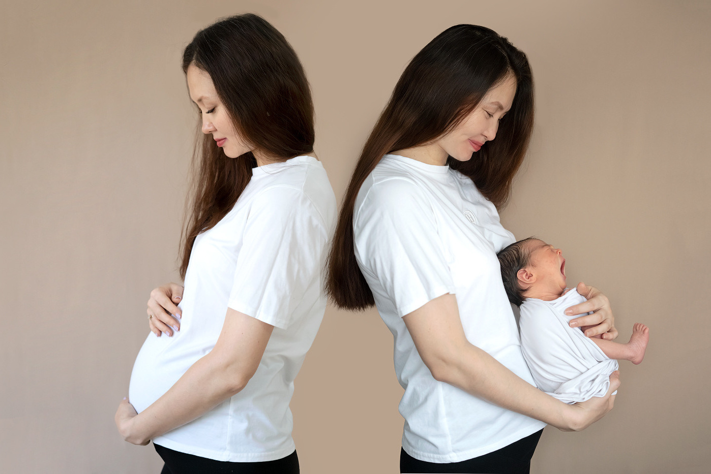 Бонус «до/после». Мила Посвит Фотограф новорожденных в Тобольске