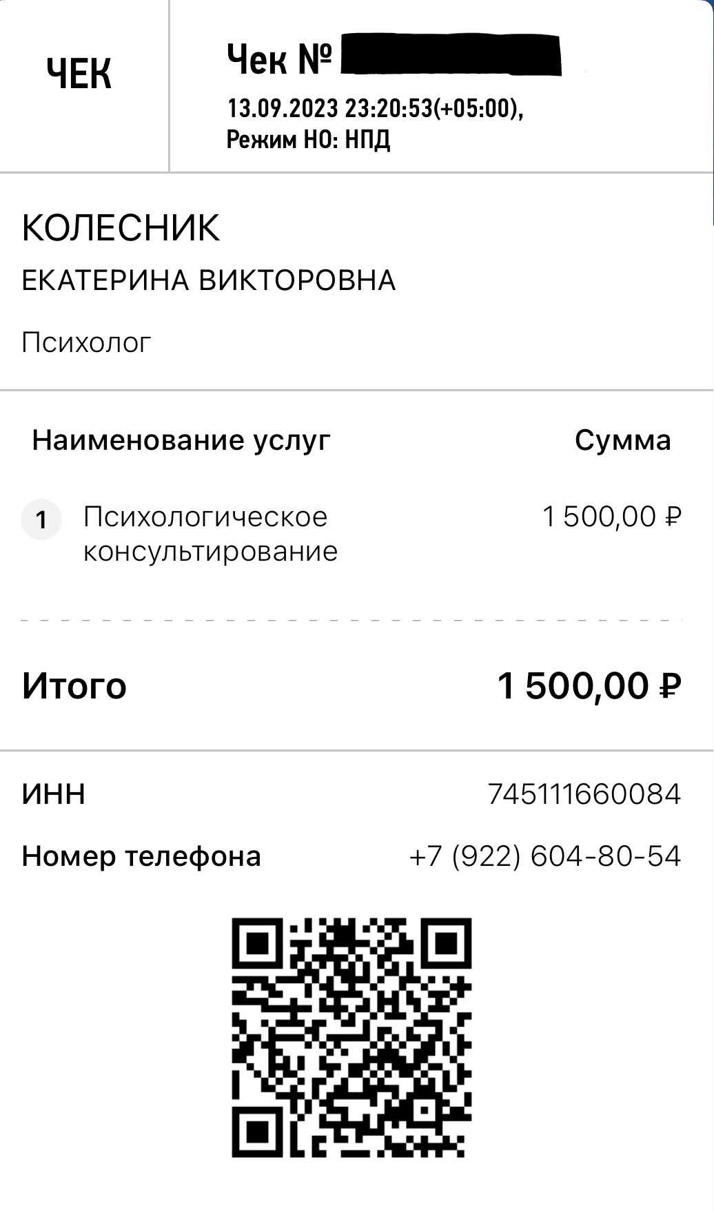 Самозанятость. Психолог Екатерина Колесник