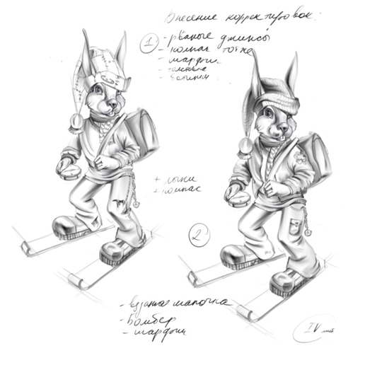 Ёлочная игрушка «Зайка- путешественник». NatalieArt