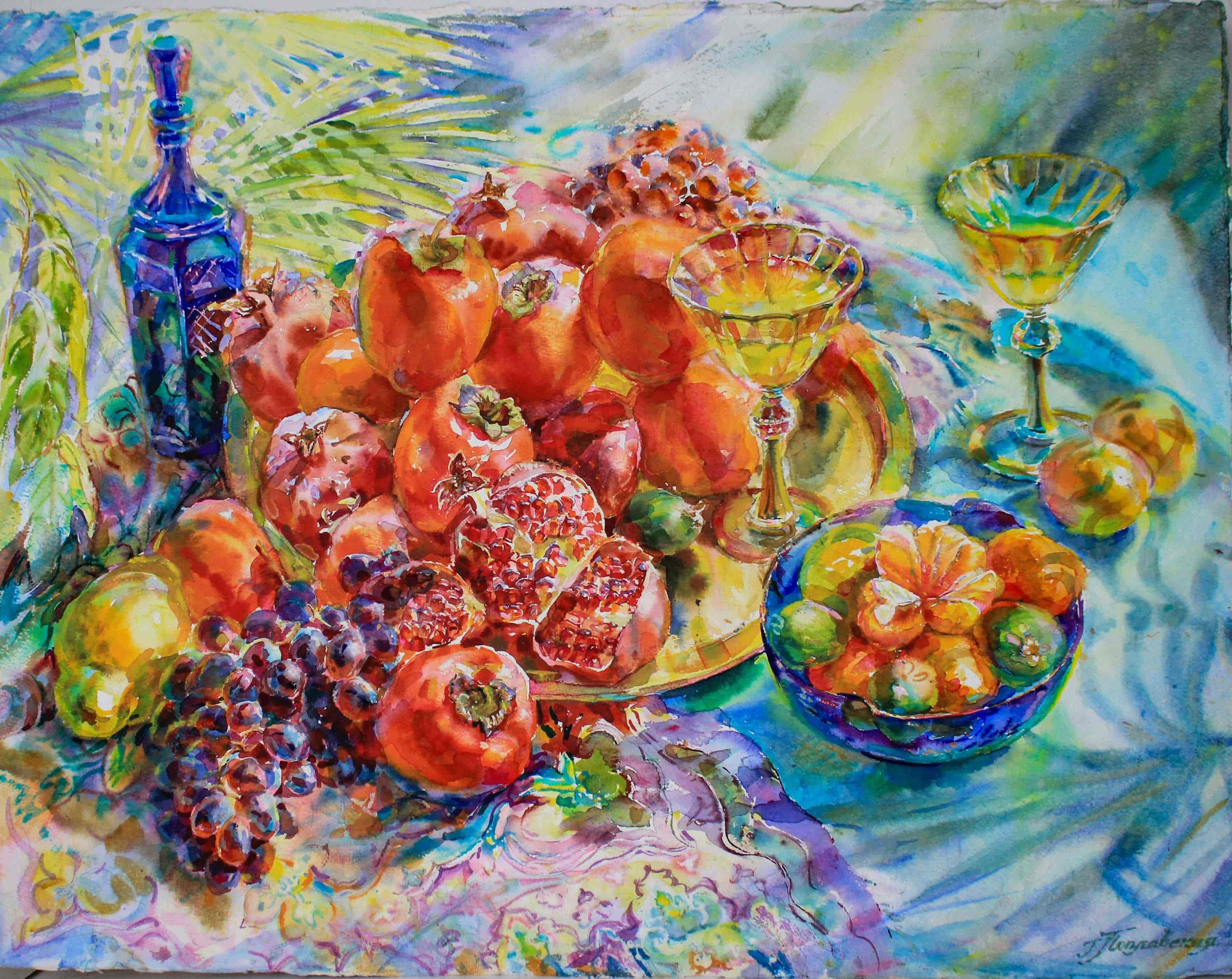 «Торжество осени». Свет акварели Галины Поплавской