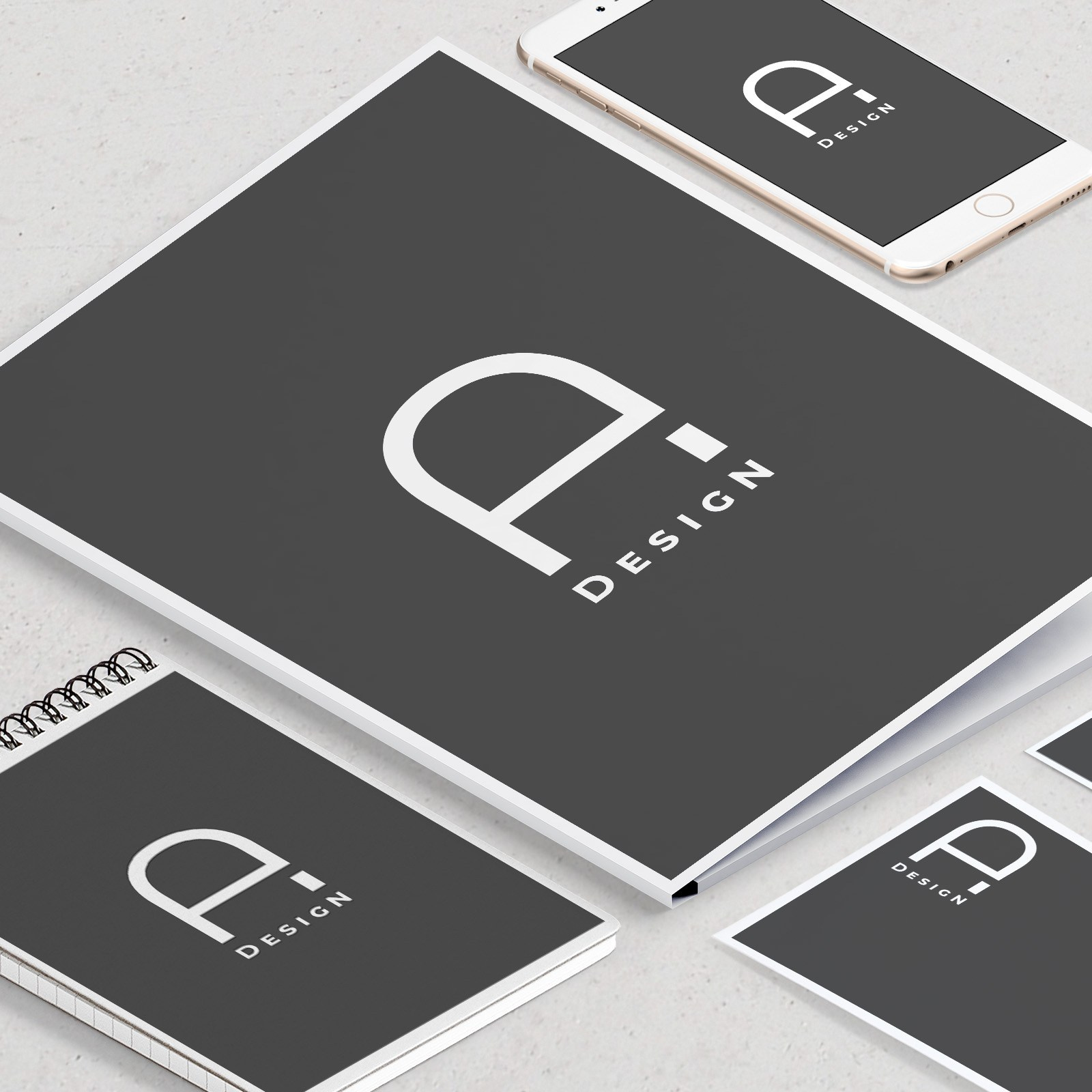 Пример графического дизайн сопровождения компании