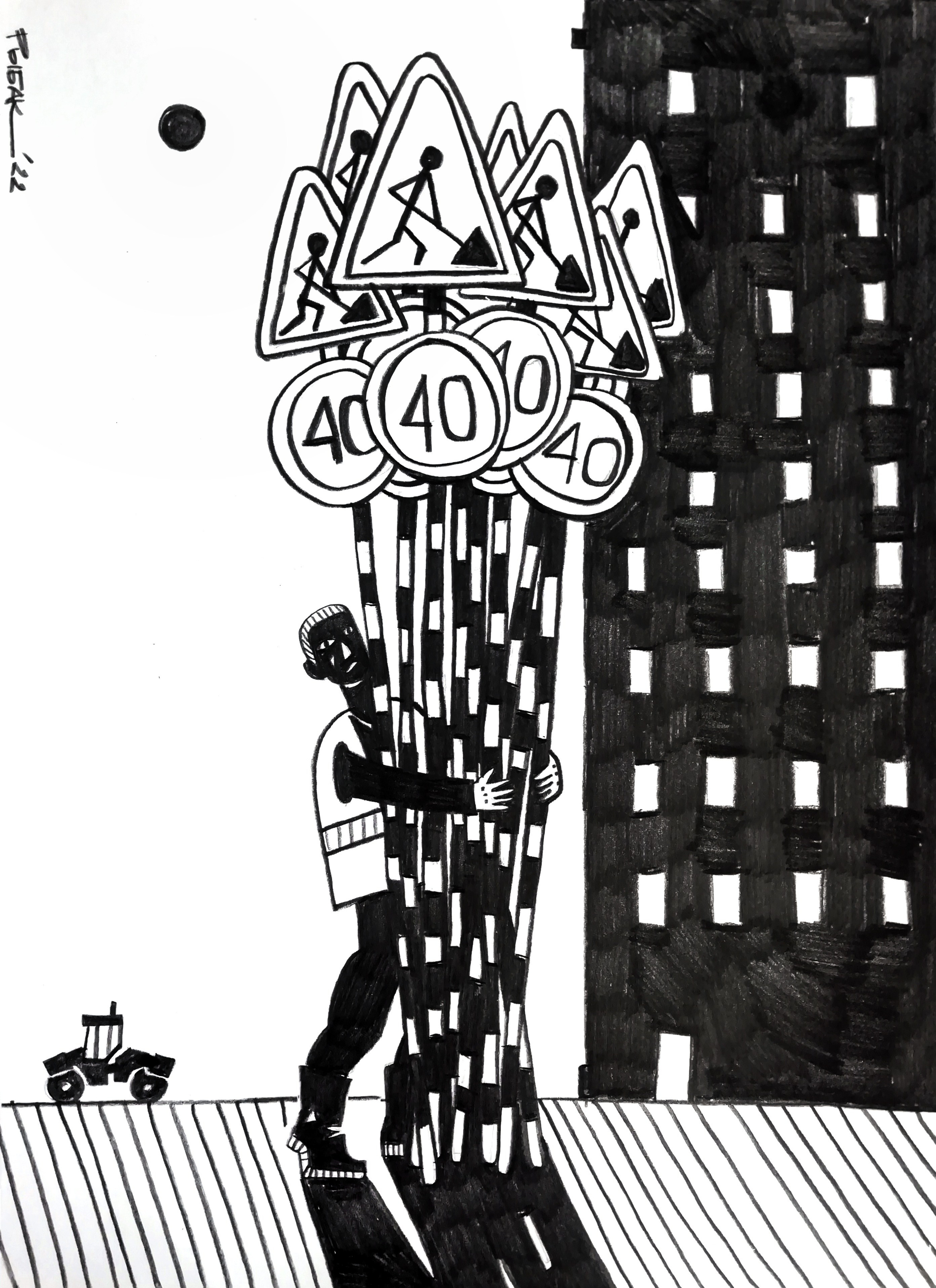 Графика 2022. Художник Рыбак Николай