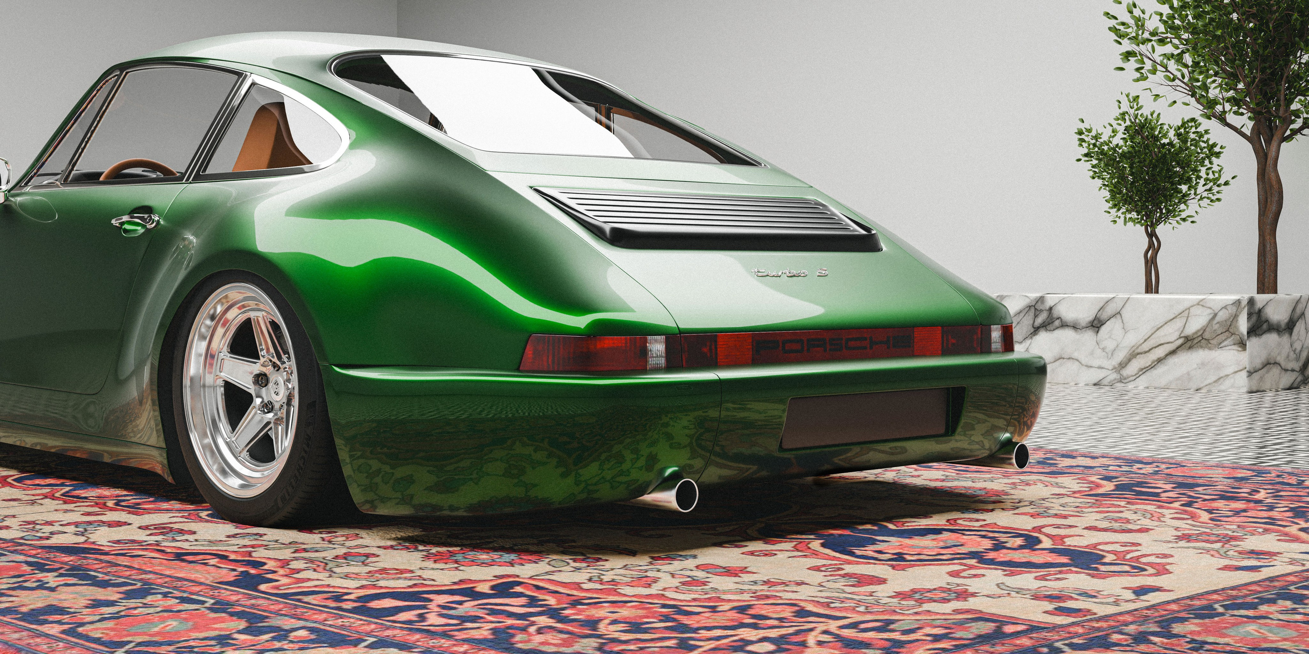 Porsche964. Архитектурная визуализация