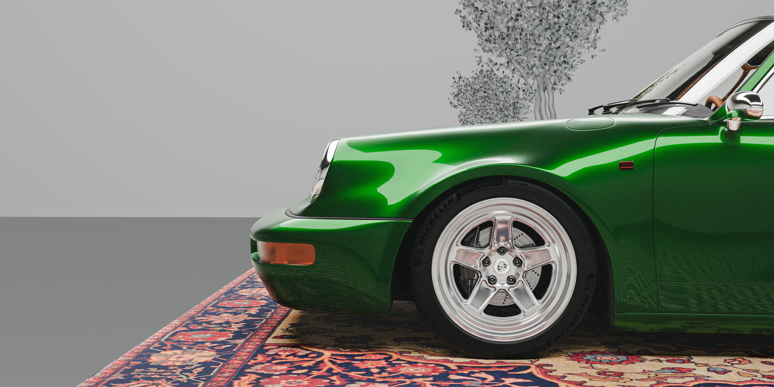 Porsche964. Архитектурная визуализация