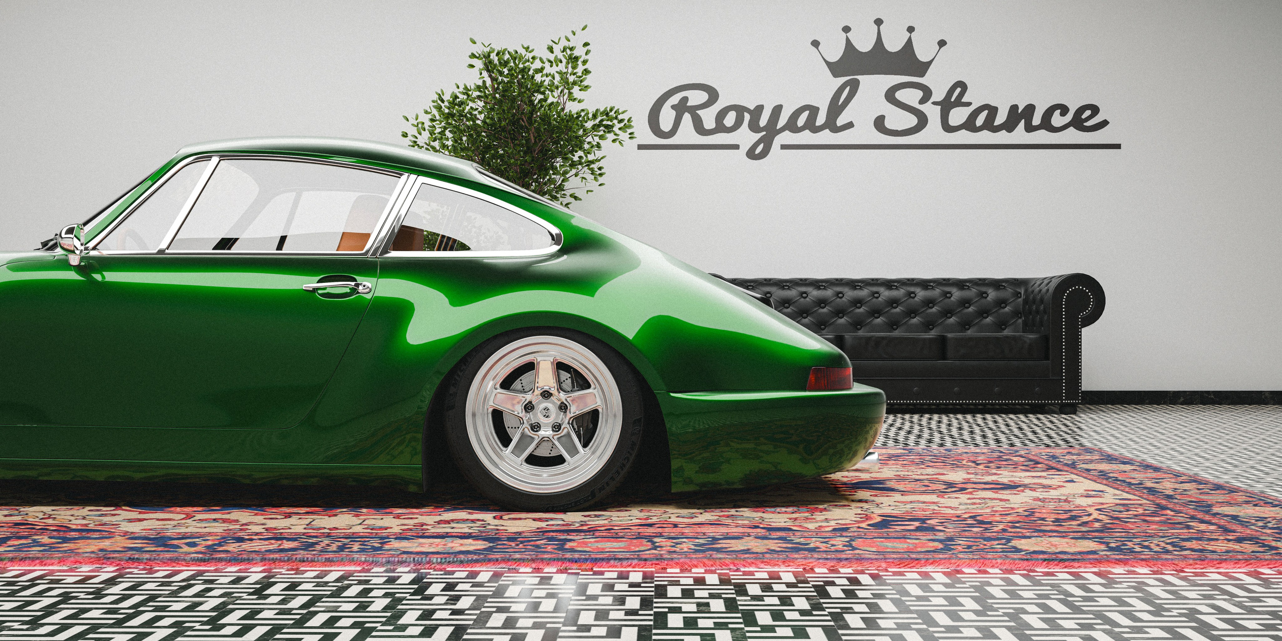 Porsche964. Архитектурная визуализация